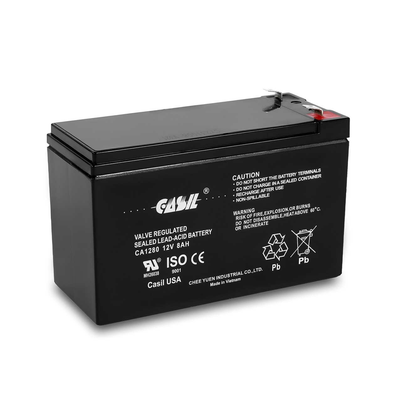 Casil CA1280 12v 8ah for Verizon FiOS GT12080-HG 12V 8Ah GS