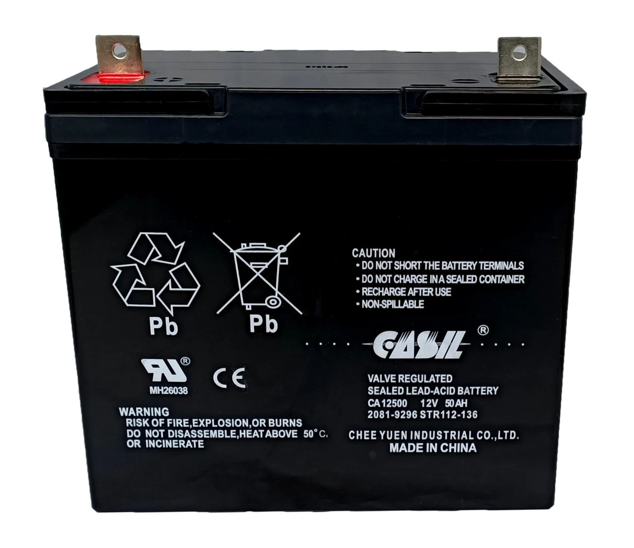 Simplex 2081-9296 Fire Alarm Control Panel Battery 12V 50Ah