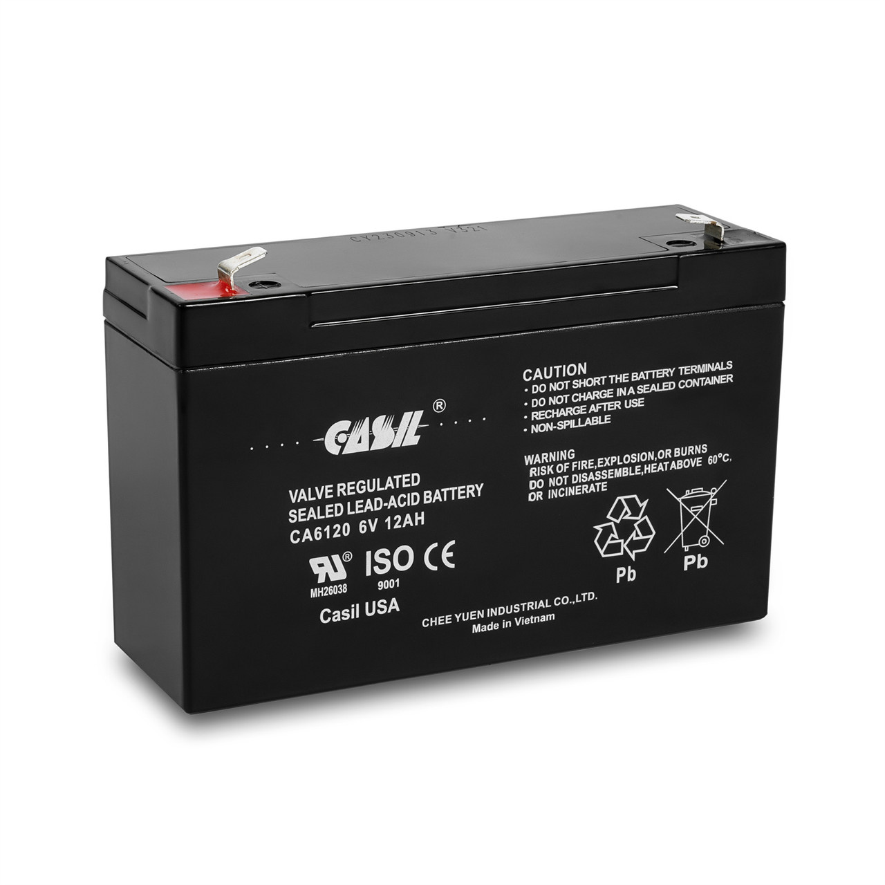 Casil CA6120 6v 12ah Rechargeable Battery