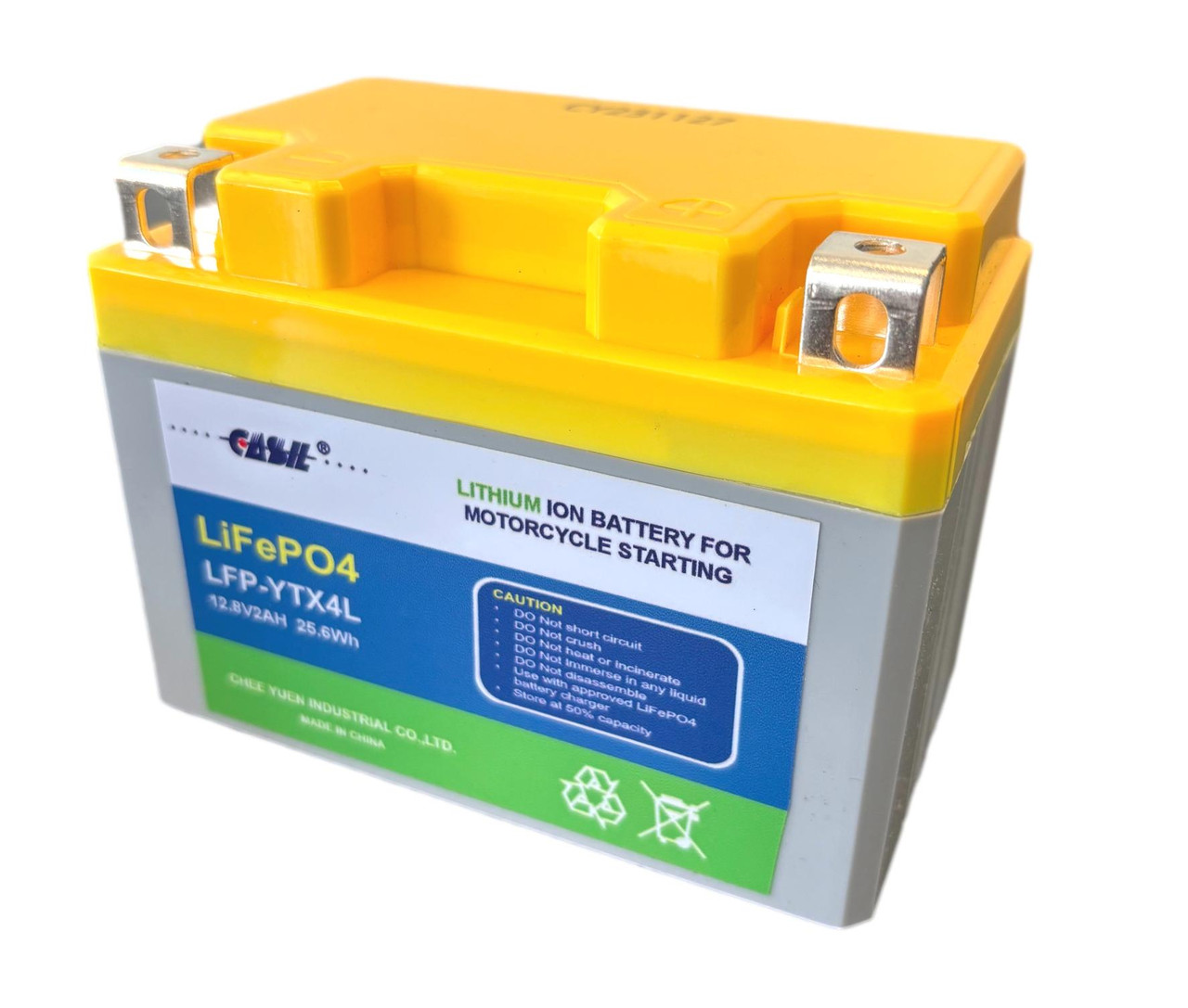 Casil YTX4L-BS Rechargeable Lithium Iron Phosphate LifePO4 Replacement Battery