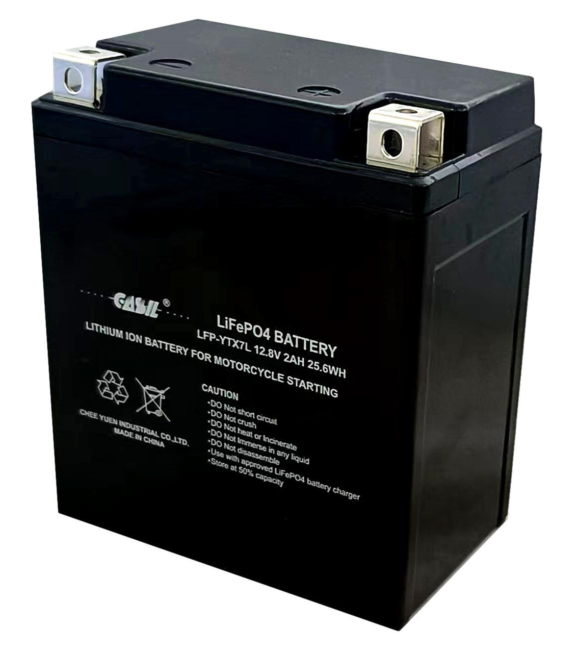 Casil YTX7L-BS Rechargeable Lithium Iron Phosphate LifePO4 Replacement Battery