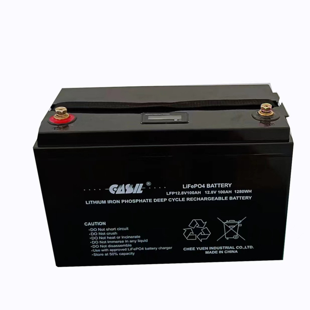 Casil 24V 100Ah LiFePO4 Deep Cycle Battery, 24V Lithium Iron