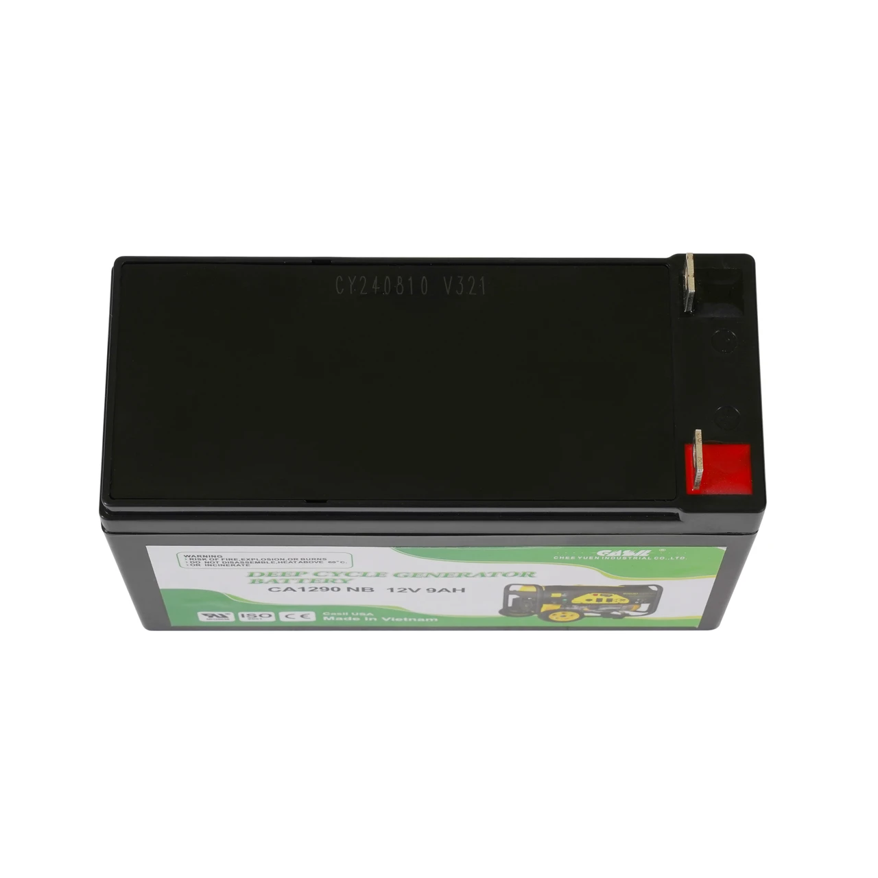 Casil CA6120 6V 12Ah AGM Deep Cycle Battery for Emergency Lighting & Exit Signs – Compatible with Lithonia Systems