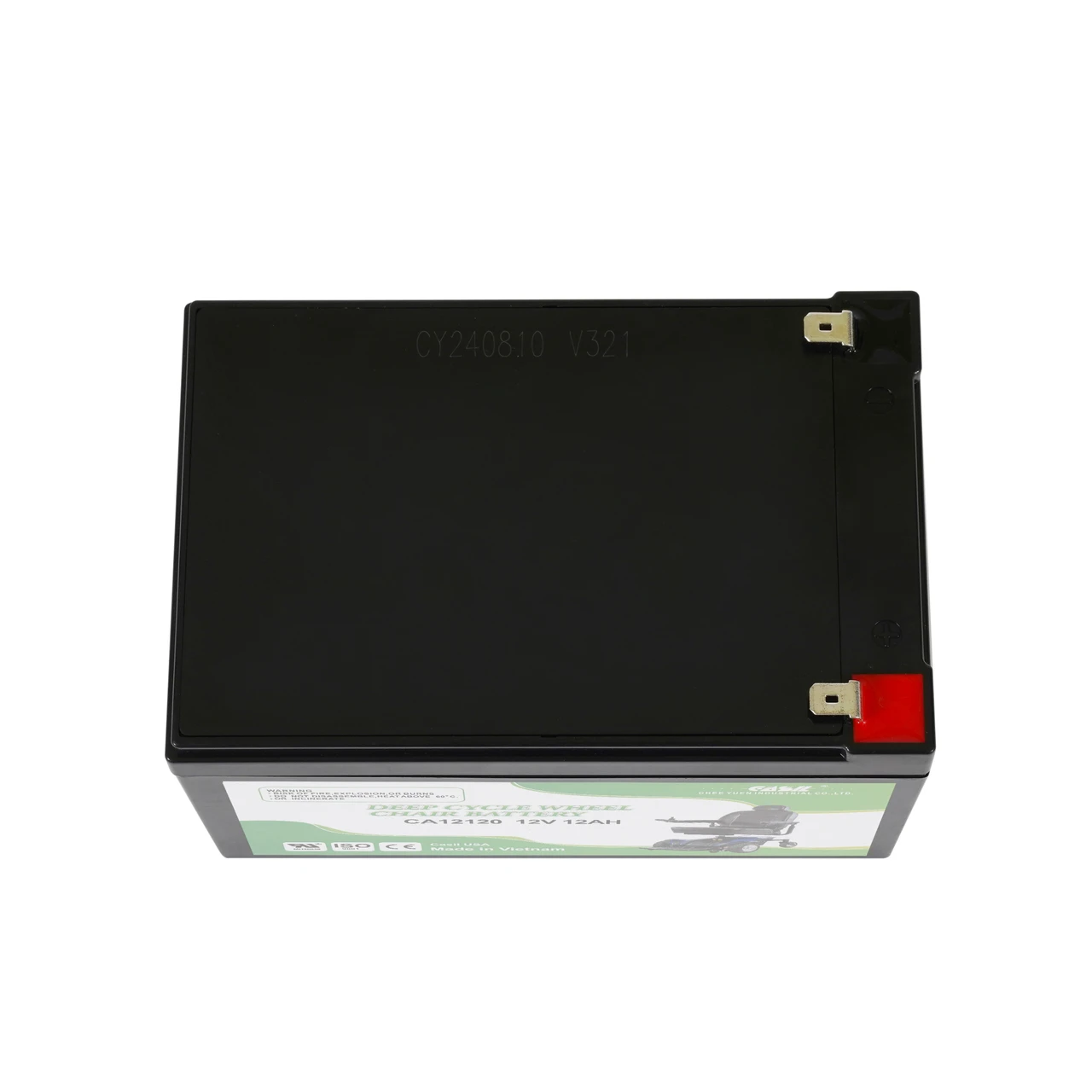 Casil Deep Cycle 12V 12AH Replacement Battery for Pride Mobility GoGo Scooter - 2 Pack