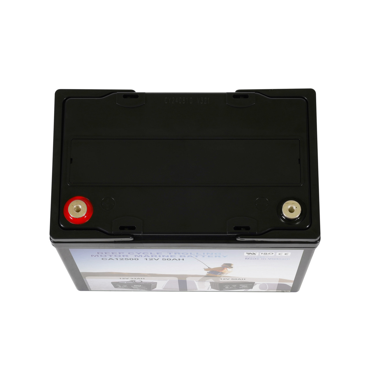 Casil 12V 50Ah Deep Cycle AGM Battery for Solar Storage, Marine Use, RV Power, Trolling Motors, Electric Wheelchairs & Off-Grid Systems