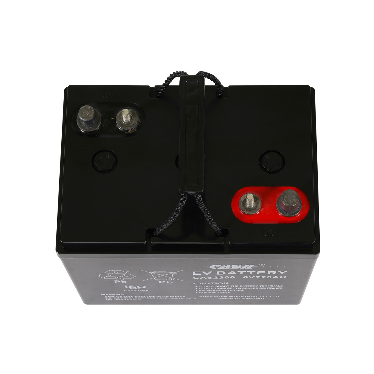 Casil 6V 220Ah Deep Cycle AGM Replacement Battery for RV, Solar Energy Storage, Marine Use, Golf Carts, Floor Scrubbers & Off-Grid Power Applications