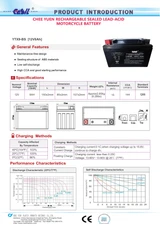 YTX9-BS - 12V 8AH 135 CCA - SLA Power Sport Battery - Casil Battery