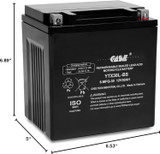 Casil YTX30L-BS Power Sports Replacement Yuasa YIX30L Motorcycle Battery - Maintenance Free - Sealed AGM Battery ETX30L BS