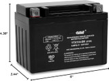 Casil YTZ12S 12V 11AH Battery for Honda 250 NSS250 Reflex 2001-2009, Power Sports Battery (YTZ12S)