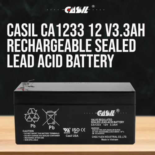 Casil CA1233 12v 3ah 3.3ah 3.4ah Sealed Lead Acid Battery