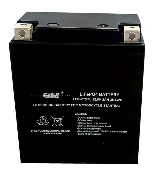 Batterie moto Lithium HJTX12-FP 12V 3,5Ah 210A - SOS piles-batteries