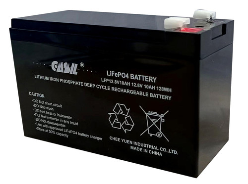 Casil 12V 10ah LiFePO4 Lithium Battery, 2000+ Deep Cycles, Smart BMS, Perfect for Riding Toys, Home Alarm, Backup UPS, Fire Security Systems and Emergency Lighting