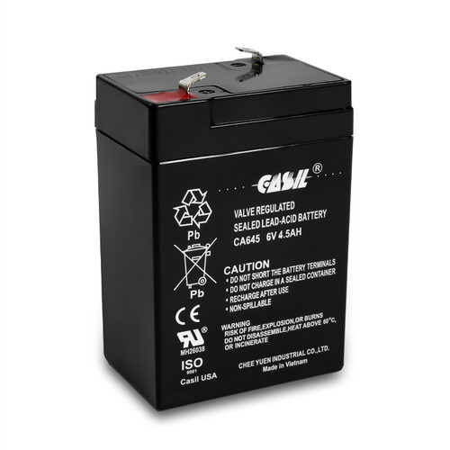 Casil 6v 4.5ah Battery for Deer Feeder exit Sign Battery 6v Emergency Light Battery pegperego 6v Battery Power Wheels