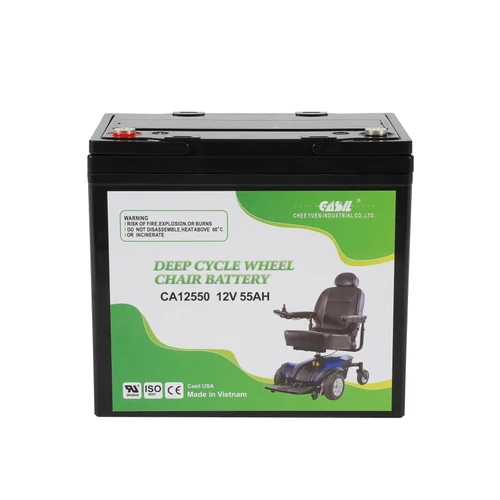 2Pack 12V 55AH Deep Cycle Battery for RV Camper, Wheelchair Batteries, Mobility Scooter Batteries | Group 22NF Deep Cycle | Ideal for Electric Wheelchairs, Emergency UPS System, Marine Trolling Motors