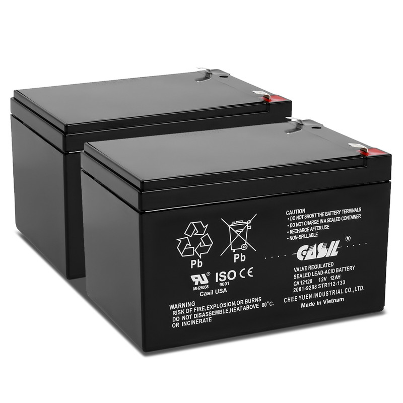 2x Pack Simplex Grinnell 2081-9288 Fire Alarm Control Panel Battery 12V 12Ah