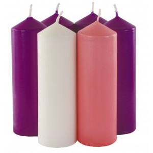 Advent Candles 8" x 2" (Box of 5) Advent Candles 8" x 2" (Box of 5)