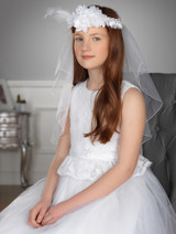 girls communion veil