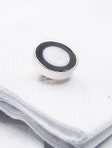Circle cufflinks