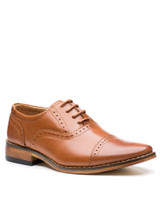 Boys tan communion shoes