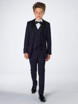 boys navy prom suit