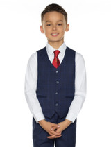 boys check communion suit
