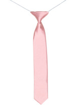 Boys dusky pink elasticated tie