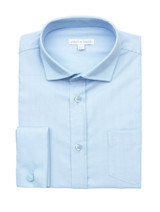 boys blue cufflink shirt