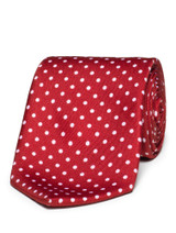 boys red spotty tie