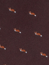 burgundy fox tie