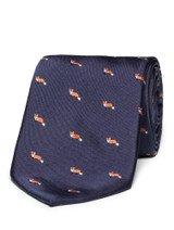 boys navy fox tie