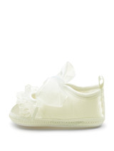 Girls ivory baby shoes - 5