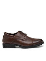 Boys brown wedding shoe