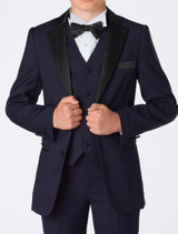 Boys navy tudexo jacket - James