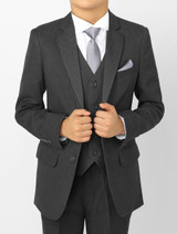 Boys dark grey suit jacket - Charles