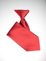 Boys red elasticated tie