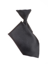 Boys black elasticated tie