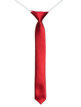 Boys red skinny tie