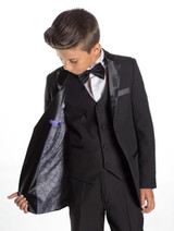 black suit