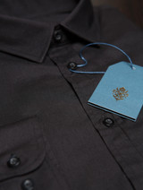 boys black formal shirt