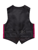 Black satin back with adjustable strap