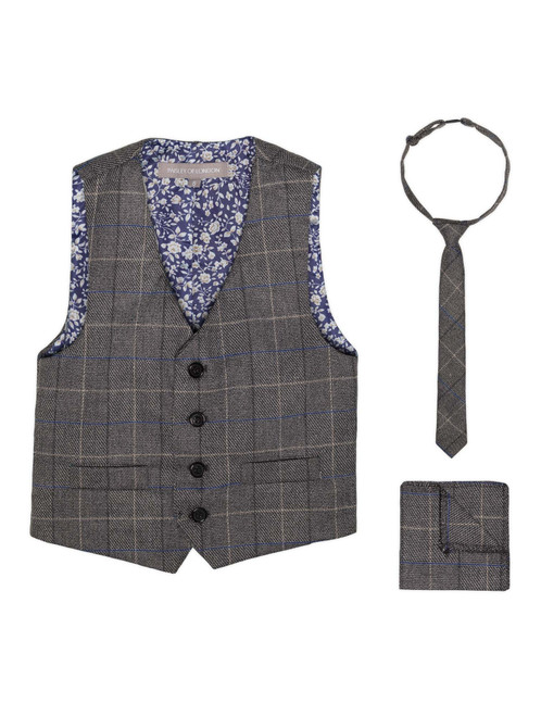 Boys grey waistcoat - Benedict