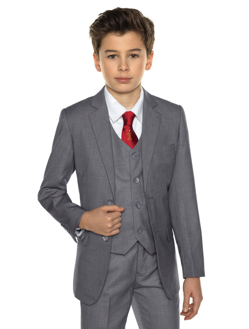 boys dove grey communion suit