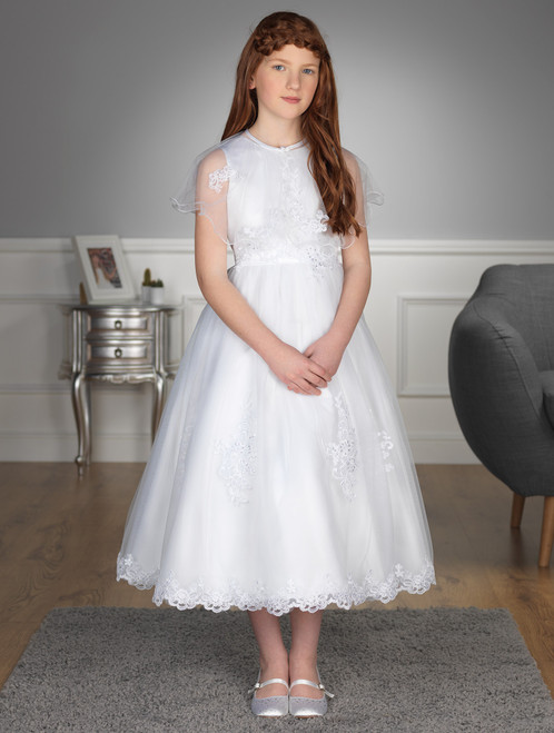 girls white holy communion dress