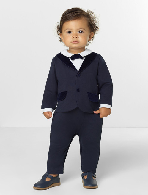Patachou boys navy outfit