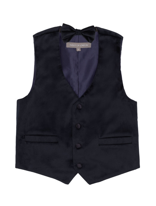 Boys navy waistcoat