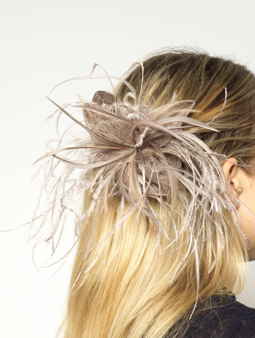 pewter fascinator