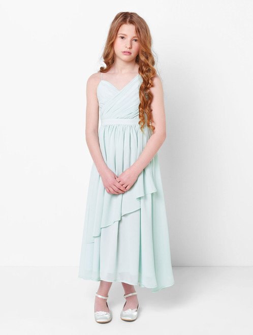 Girls soft sage dress
