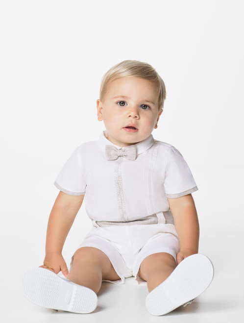 Baby boys ivory outfit