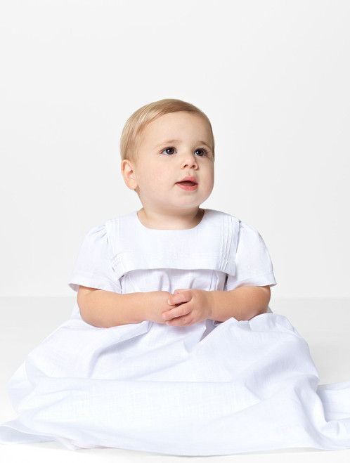 Boys white christening gown