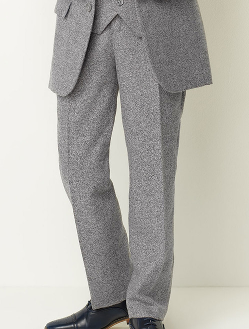 Boys light grey tweed trousers - Knox
